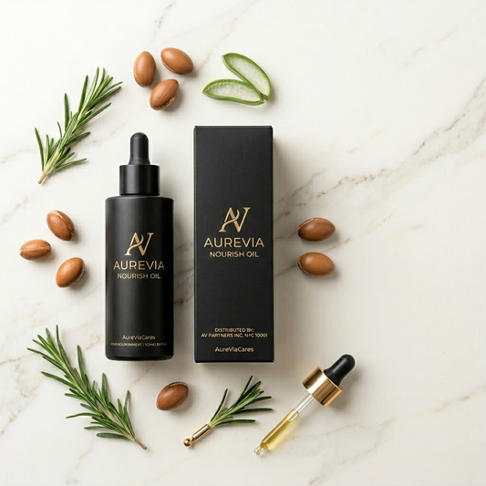 Aurevia Nourish Oil — Botanical Hair Growth & Shine Oil (150ml)