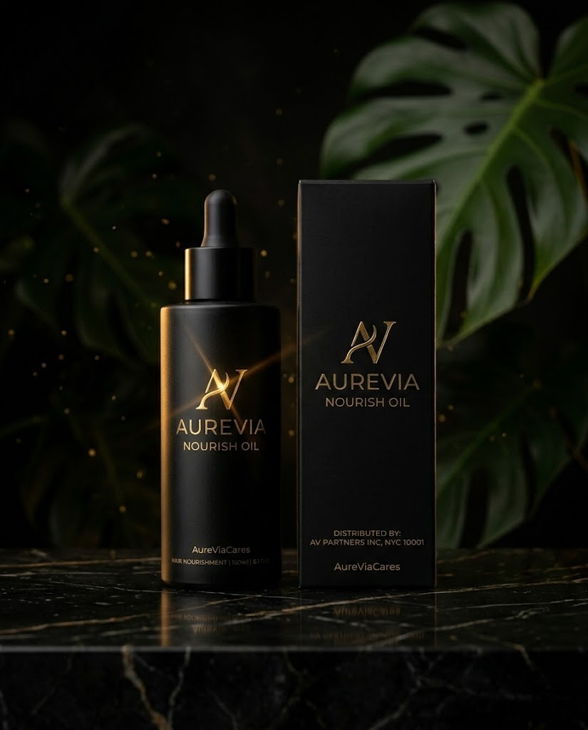Aurevia Nourish Oil — Complete Hair Growth Kit with Professional Comb (150ml)