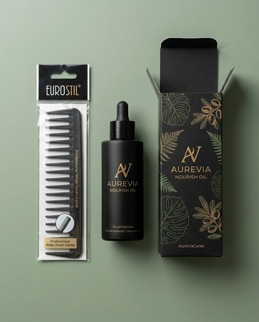 Aurevia Nourish Oil — Botanical Hair Growth & Shine Oil (150ml)